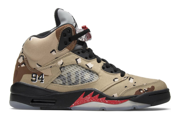 Supreme x Air Jordan 5 Retro 'Desert Camo'